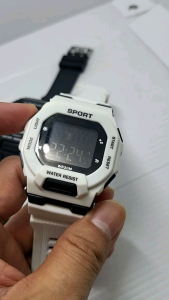 GBM Jam Tangan Pria Digital Sporty Segi Strap Rubber
