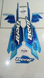 STIKER STRIPING LIS LES POLET PLAT BODY MOTOR HONDA BEAT KARBU 2008