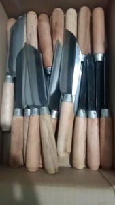 pisau dapur baja pisau sedang siap pakai