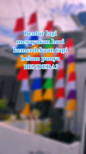 bendera umbul umbul dirgahayu warna warni isi 20pcs