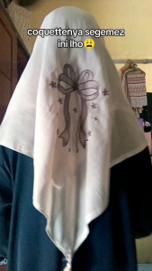 Jilbab segiempat Caquette viral segiempat Coquette bordir tassel segiempat tassel