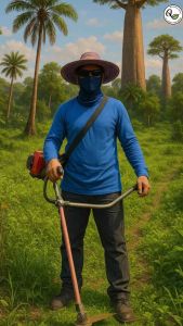 จับเซต3ชิ้นแฮนด์เครื่องตัดหญ้าอะลูมิเนียมมือเร่งและหน้ากาก(ถังบน)T091+RBC411+หน้ากาก