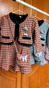 Two Mix - Dress Anak Perempuan Lengan Panjang - Baju Anak Cewek 1-3 Tahun NN386 NN385