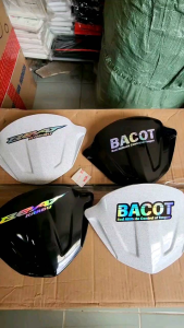Visor Beat Karbu Stiker Hologram Variasi Free Double Tape - Visor Beat Lama Hitam
