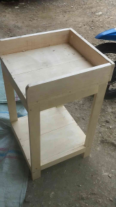 Meja Kompor 1 Tungku & Meja Serbaguna Full Sisi