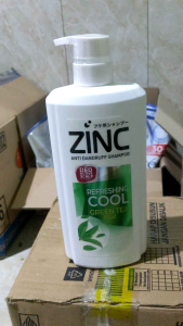 Shampo Zinc Anti Ketombe Refreshing Cool Green tea mint 680ml
