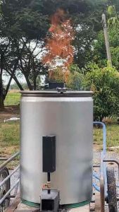 เตาเผาอบถ่านไร้ความยิ่งใหญ่ เตาอบถ่านไบโอชาร์ รุ่นอบถ่านสูง