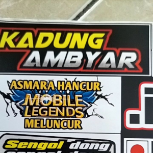 Stiker Kata Kata | Stiker 1 Lembar | Stiker Pack