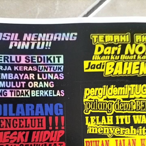 Stiker Kata-Kata & Stiker Pack untuk E-Commerce
