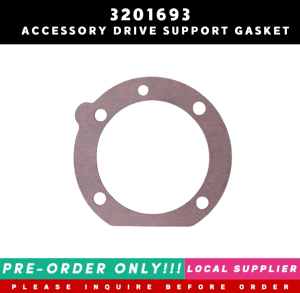 3201693 ACCESSORY DRIVE SUPPORT GASKET 3410171 3086202 3200945 [PRE-ORDER LAMANG!!! DAPAT MAG-INQUIRE MUNA BAGO UMORDER LOCAL SUPPLIER WARRANTY] FOR CUMMINS ENGINES K19 KTA19