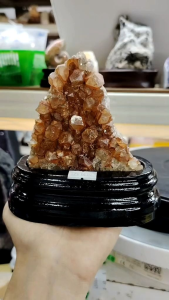 Natural South Africa Old Mine Red Quartz Crystal Ornament RAA03