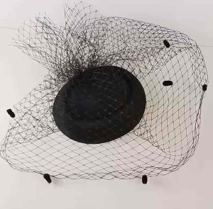 Womens Felt Hat Topper Veil Hair Clips Wedding Bridal Headwear Elegant Event Dinner