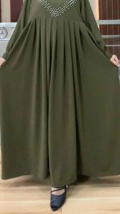 LOVA DRESS - Gamis Payet Mutiara LD 120cm Crinkle Airflow Premium