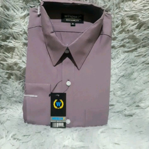 COD✅WENDYAT kemeja pria formal warna ungu taro/kemeja polos lengan panjang