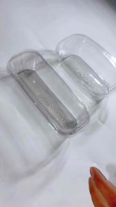 Drakes PET RECTANGLE DESSERT CONTAINER 10PCS/SOLD Size RE300 L:130mm W:85mm H:45.9mm