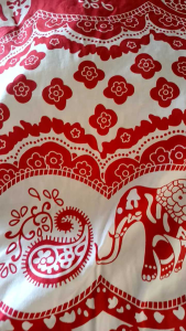 Thai Print Plus Size Womens Blouse 1Size Fit XL to 2XL Cotton Spandex Random Color