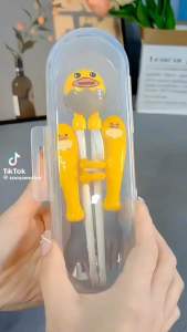 Sét 3 Món Đũa  ThìaDĩa Tập Ăn Dặm  Inox 304