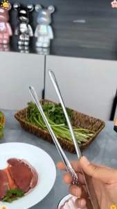 Kẹp Thép Không Gỉ Đa Năng INOX 304 Cho Thực Phẩm Chiên Xào Nướng - Cỡ 28/24cm