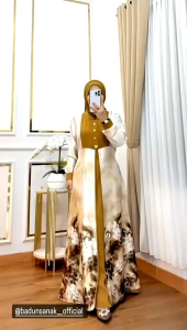 Desain Dress Modern Khanza Baduansanak
