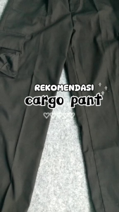 Kiya Cargo Pants Highwaist Loose Korean Style Celana Panjang Kargo Wanita Tali Serut