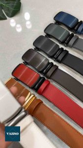 7 สี❗️เข็มขัดหนังแท้ หัวออโต้ล็อค ใส่ทำงาน ลุคเรียบหรู ใส่ง่าย ถอดง่าย เข็มขัดสีขาว แทน แดง ตาล ดำ เทา น้ำเงิน auto belt