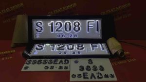 Plat Nomor Mobil Nyala Full Cristal Sultan TIMBUL