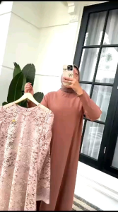 DRESS NAYA// DRESS RAYA SERIES//GAMIS RAYA POLOS KOMBINASI MALIKA