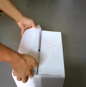 helm Honda half face blue v2 original AHM