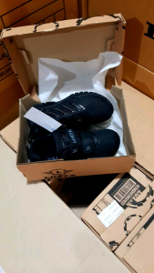 Sepatu Anak / Sepatu sekolah / Sneakers Running Sport Perekat Velcro Black02