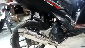 CHICKEN PIPE HONDA CLICK 125 V2 and V3 DUAL TIP