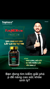 Formenton Premium hỗ trợ bổ thận tráng dương tăng cường sinh lực hộp 30v