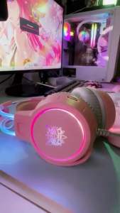 ONIKUMA X15 Pro Gaming Headset Noise Canceling Microphone with RGB Light Wired for Phone Laptop PS5 PC XBOX Luminous