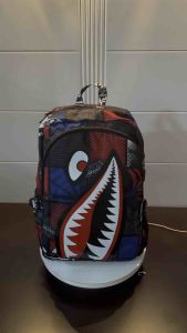 D91 Schoolbag primary school students 1-6 Grade lightweight sharks Pre-school Large capacity