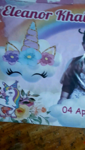 Banner Ulang Tahun Tema bebas 1x1m