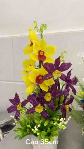 Chậu hoa pha lê cắm sẵn cao 30-35cm