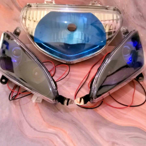 lampuheadlamp mio sporty blue model HMA reflektor depan mio sporty blue Model HMA thailand