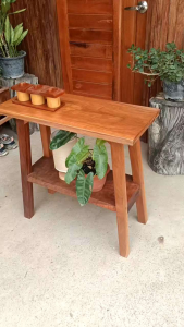 โต๊ะวางของ โต๊ะวางทีวี ชั้นวางของ ชั้นวาง ตกแต่งบ้าน ทนต่อสภาพแวดล้อมได้ดี Bench Wood