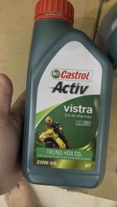 Nhớt Castrol Vistra 20W50 0.8L - Xe số - Xe côn