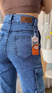 60 ชุด กางเกงยีนส์คาร์โก้ ทรงกระบอกตรง ผ้ายืด สีสโนว์ฟ้า สีสโนว์เทา กำหนดไปยังลดราย 59