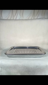 Food Drying Peniris Makanan Baking Tray Multifungsi Nampan Teh Kopi Segi Serbaguna Lengkap Nampan Lubang 36Cm