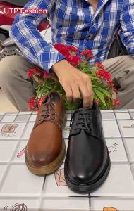 Giày Dr nam da bò thật cao cấp..phom dáng đẹp..đế cao su dẻo..mã D01..size từ 39-44..bảo hành 24 tháng