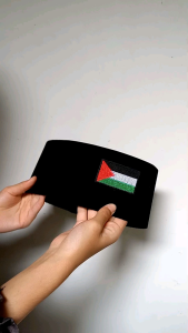 Kopiah Songkok Untuk Anak Anak Dan Dewasa Model Bendera Palestina Bisa Bordir Nama Sendiri