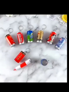 Gantungan Kunci Pulpen Minuman Kaleng Pen Bolpain Gantungan kunci Tas