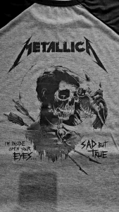 KAOS RAGLAN PRIA METAL 3/4 DEPAN BELAKANG \ KAOS RAGLAN PRIA LENGAN 3\4 ATASAN PRIA / KAOS MURAH / KAOS DISTRO / KAOS SIMPLE / T-SHIRT PRIA