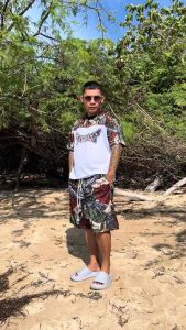Twilight 2-in-1 Reversible Mesh Sublimation Shorts Below the Knee | Shorts for Men | Long Shorts