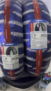 EUROGRIP TIRE 110/80/14/130/70/13 ADV160/ADV150 BEE CONNECT TUEBELESS WITH SEALANT AND TIRE VALVE