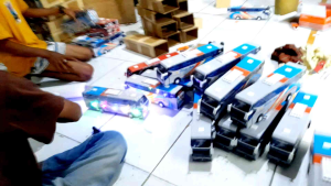 Bus Telolet Basuri Miniatur Bis Mobil Mainan Full Lampu LED
