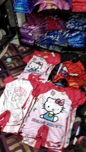 Baju renang anak laki-laki dan perempuan motif pokos