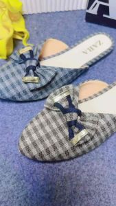 Sandal Selop Sepatu Zara Rajut Pita Kekinian Korean Style KODE HZ5SEP