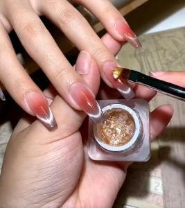 Gel nhũ xà cừ GLUEZI hủ 5gram dùng để trang trí ẩn móng đắp bột đắp gel